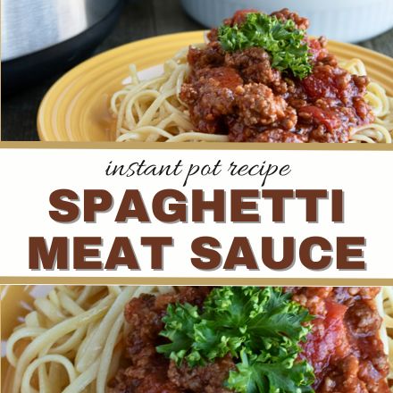 15-Minute Instant Pot Spaghetti Meat Sauce Recipe