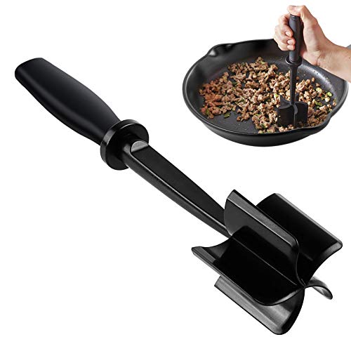 Meat Chopper, Hamburger Chopper, Premium Heat Resistant&nbsp;Mix Chopper, Ground Beef Chopper Tool & Meat Fork, Potato Masher,Safe for Non-Stick Cookware