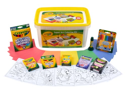 Crayola Super Art Coloring Kit (100+ Pcs),