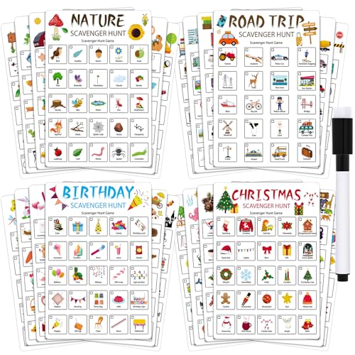 Hoolerry 12 Pcs Scavenger Hunt Game for