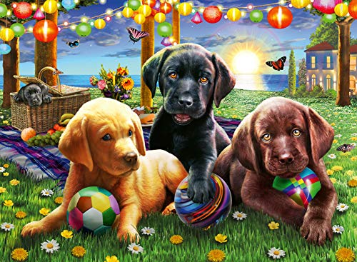 Ravensburger 12886 Puppy Picnic 100 Piece Puzzle