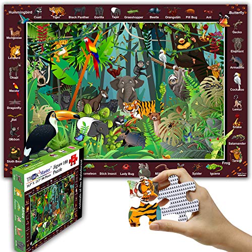 Think2Master Colorful Rainforest Jungle 100 pieces Jigsaw