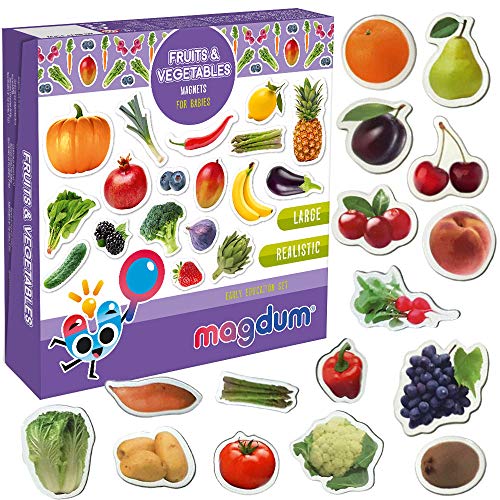 MAGDUM PHOTO FRUITs&Berries&VEGETABLEs-50 magnets for kitchen -real