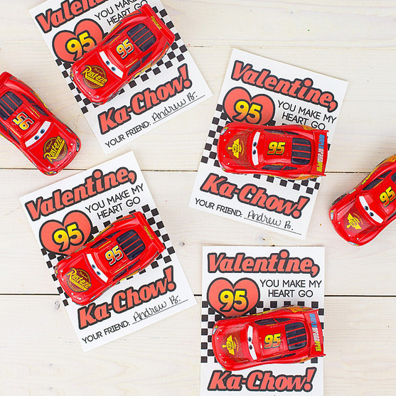 Lightning McQueen Printable Valentine&rsquo;s Day Cards, Inspired by Disney&rsquo;s Cars