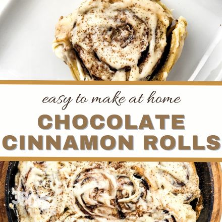 Cast Iron Chocolate Cinnamon Rolls Recipe