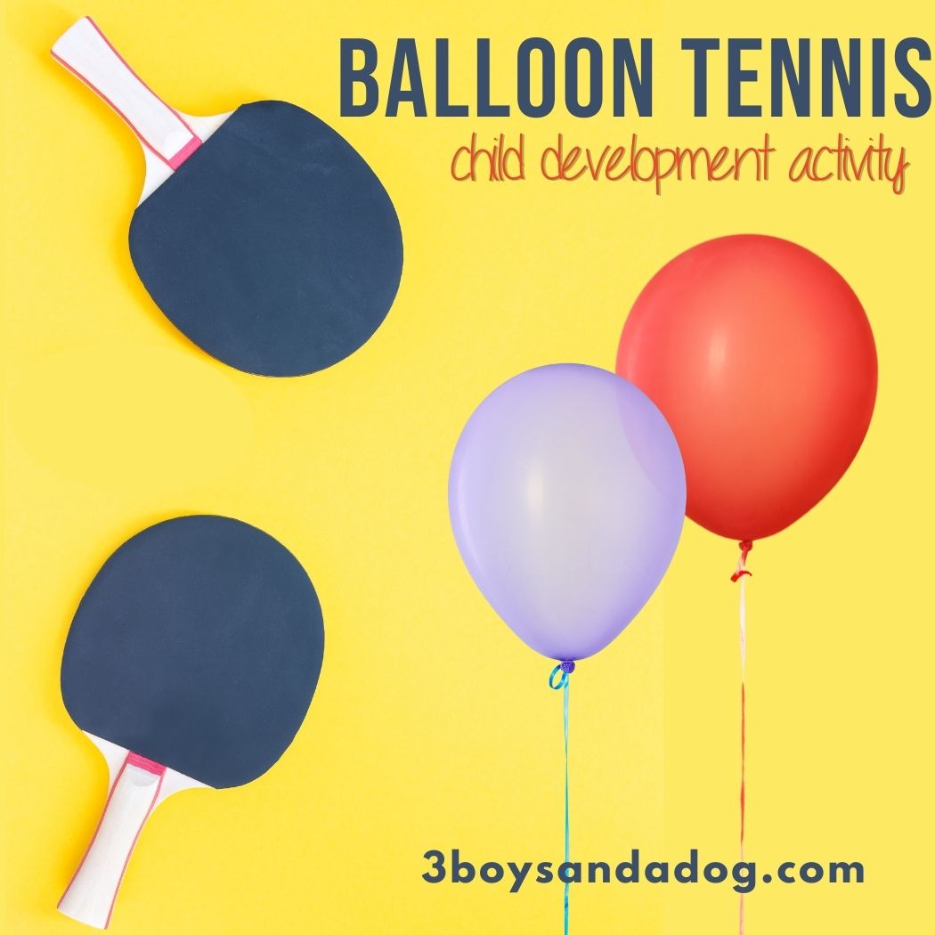 Balloon Tennis Child Development Activity
