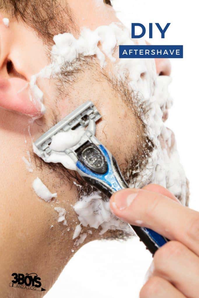 Most men love woodsy, deep notes in their aftershave and this recipe for essential oil aftershave delivers on those scents.