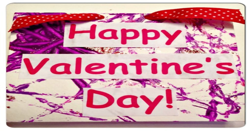 Marble Painted Valentine&rsquo;s Day Cards For Kids