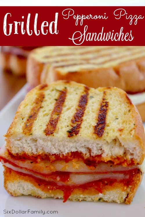 Grilled Pepperoni Pizza Sandwich recipe