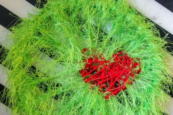 Grinch Heart Wreath