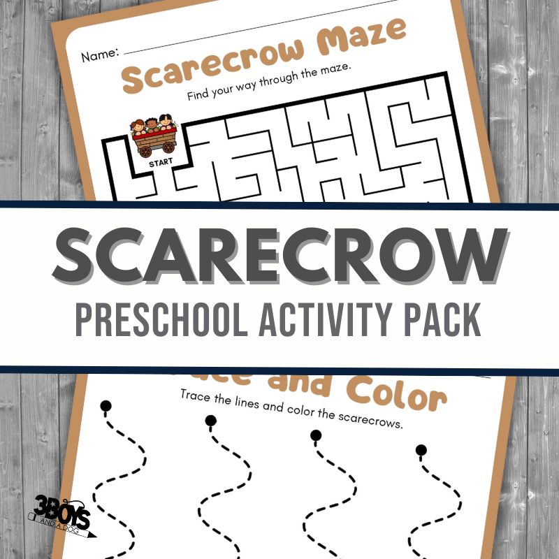 Scarecrow Preschool Activity Pack
