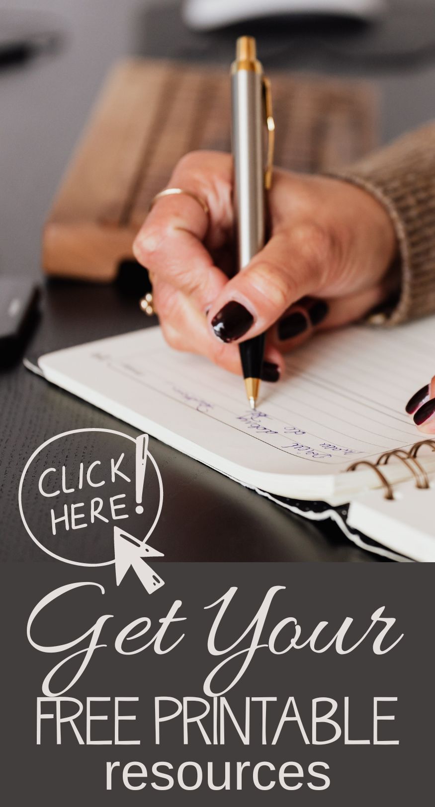 image of busy mom writing a to do list