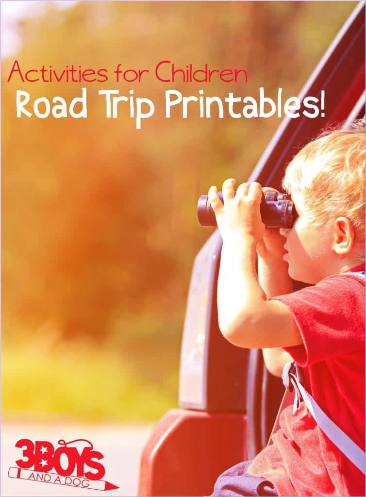Road Trip Printable Activities for Kids
