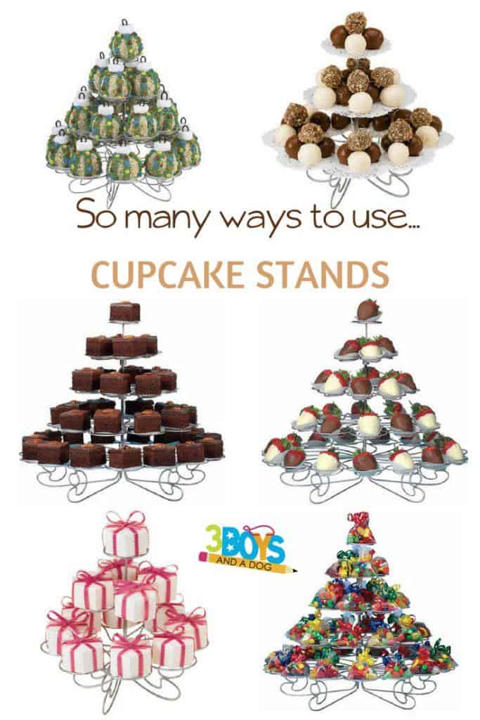 So many ways to use a cupcake stand - besides just for cupcakes!