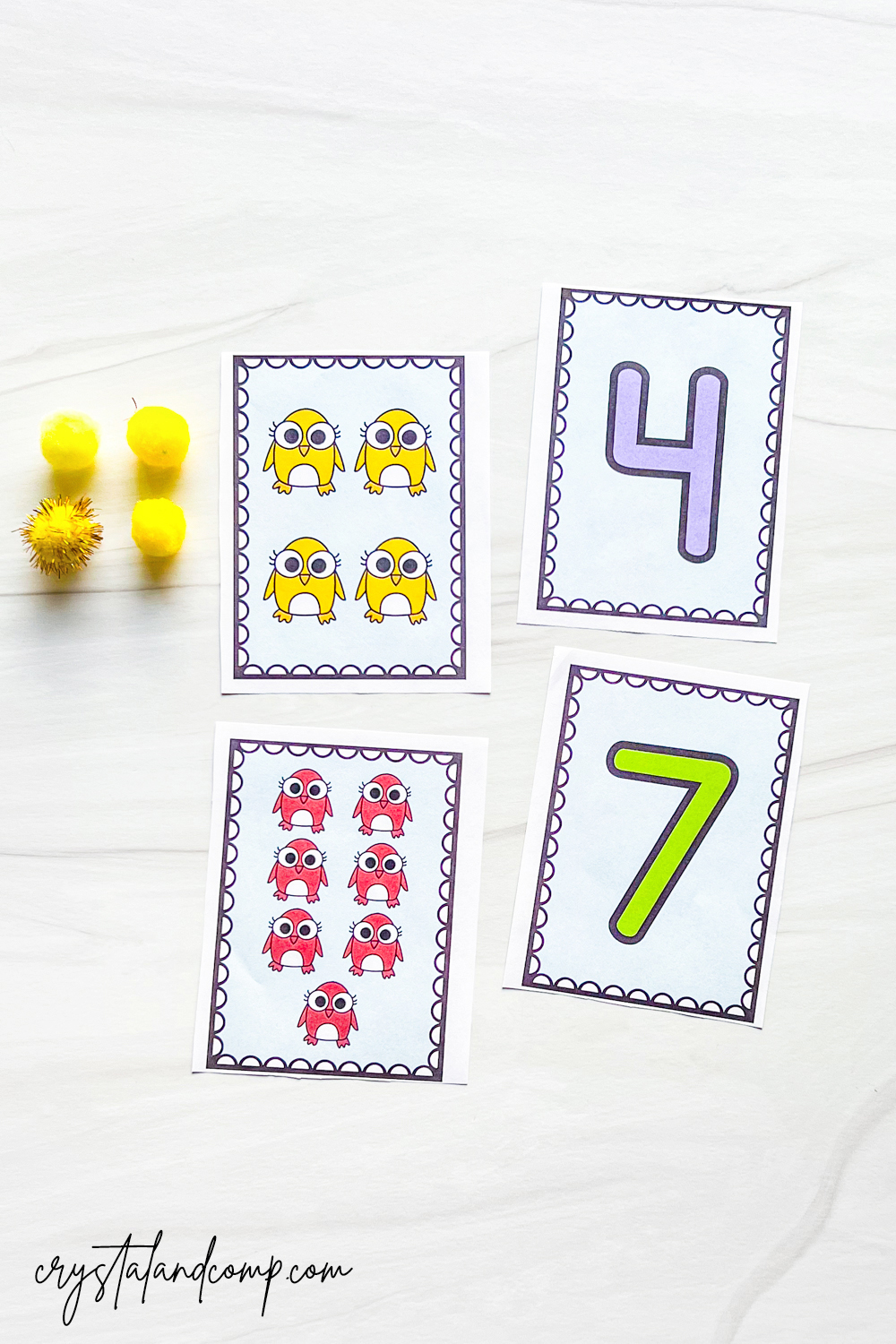 Winter Penguin Matching Game