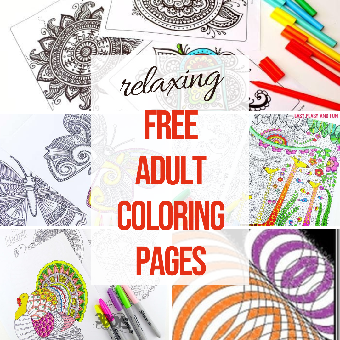 Over 28 Coloring Pages for Adults
