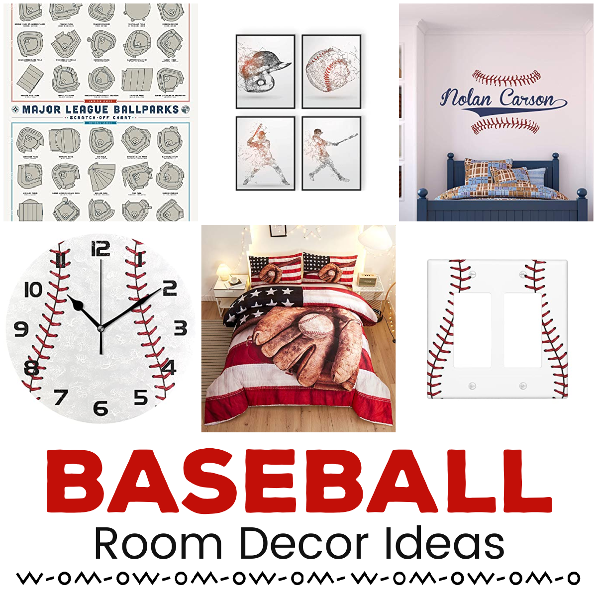 Baseball Room Home Decor