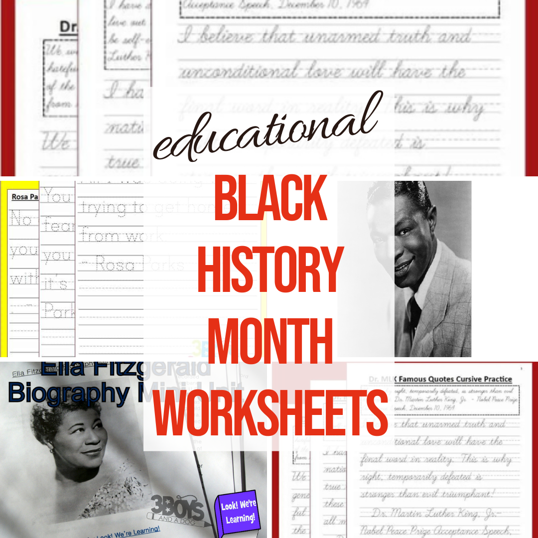 Black History Month Worksheets