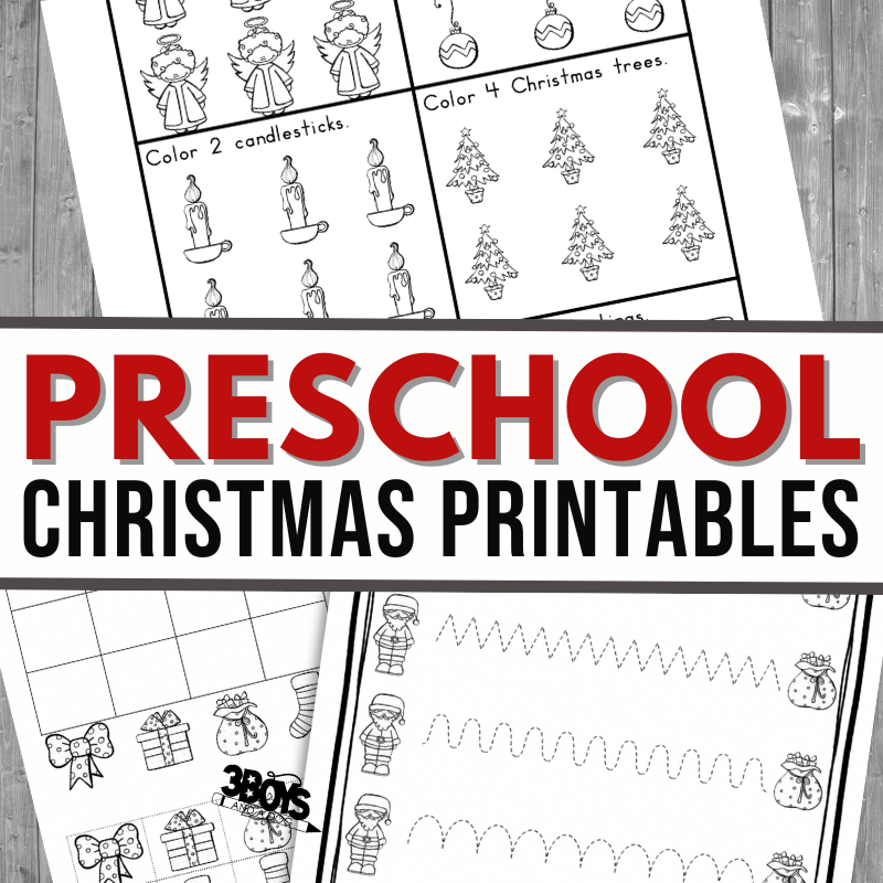 Christmas Worksheets for Preschool
