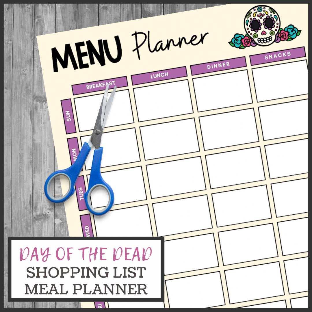 Day of the Dead Menu and Shopping List