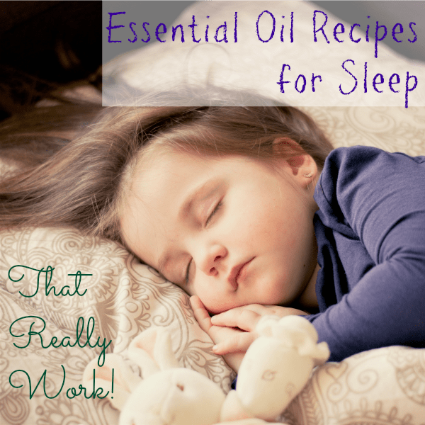 These four essential oil recipes for sleep address four common causes of sleepless nights and are designed to help you relax and sleep well all night long.