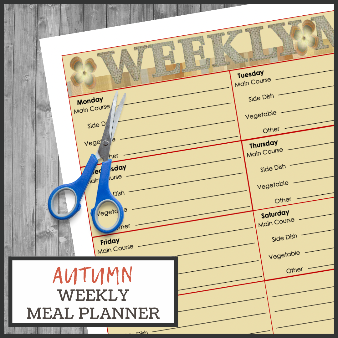 Free Fall Weekly Meal Planner