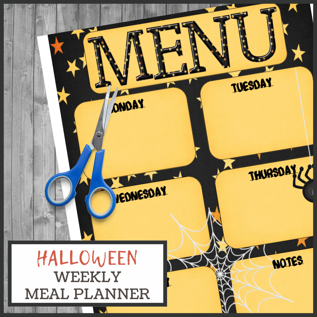 Free Halloween Menu Plan Printable