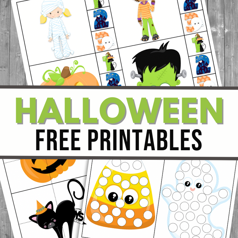 Halloween Math and Literacy Worksheets for K-2