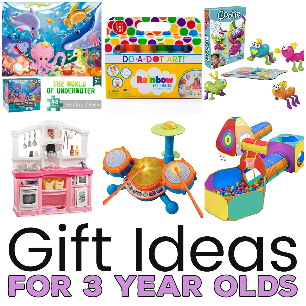 Gift Ideas for 3 Year Olds