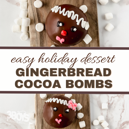 Gingerbread Hot Cocoa Bombs
