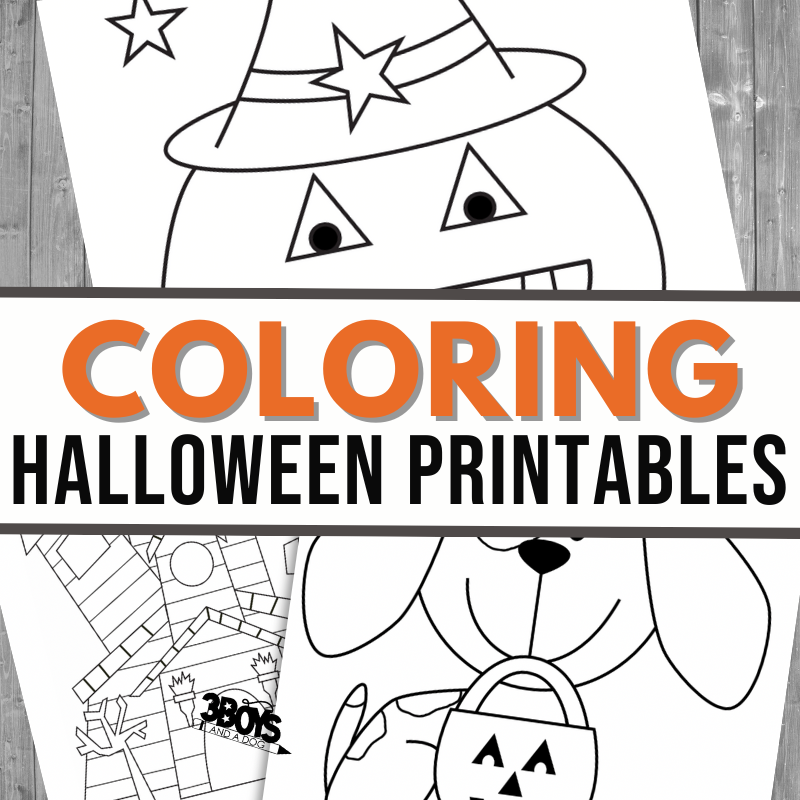 Halloween Kids Coloring Pages