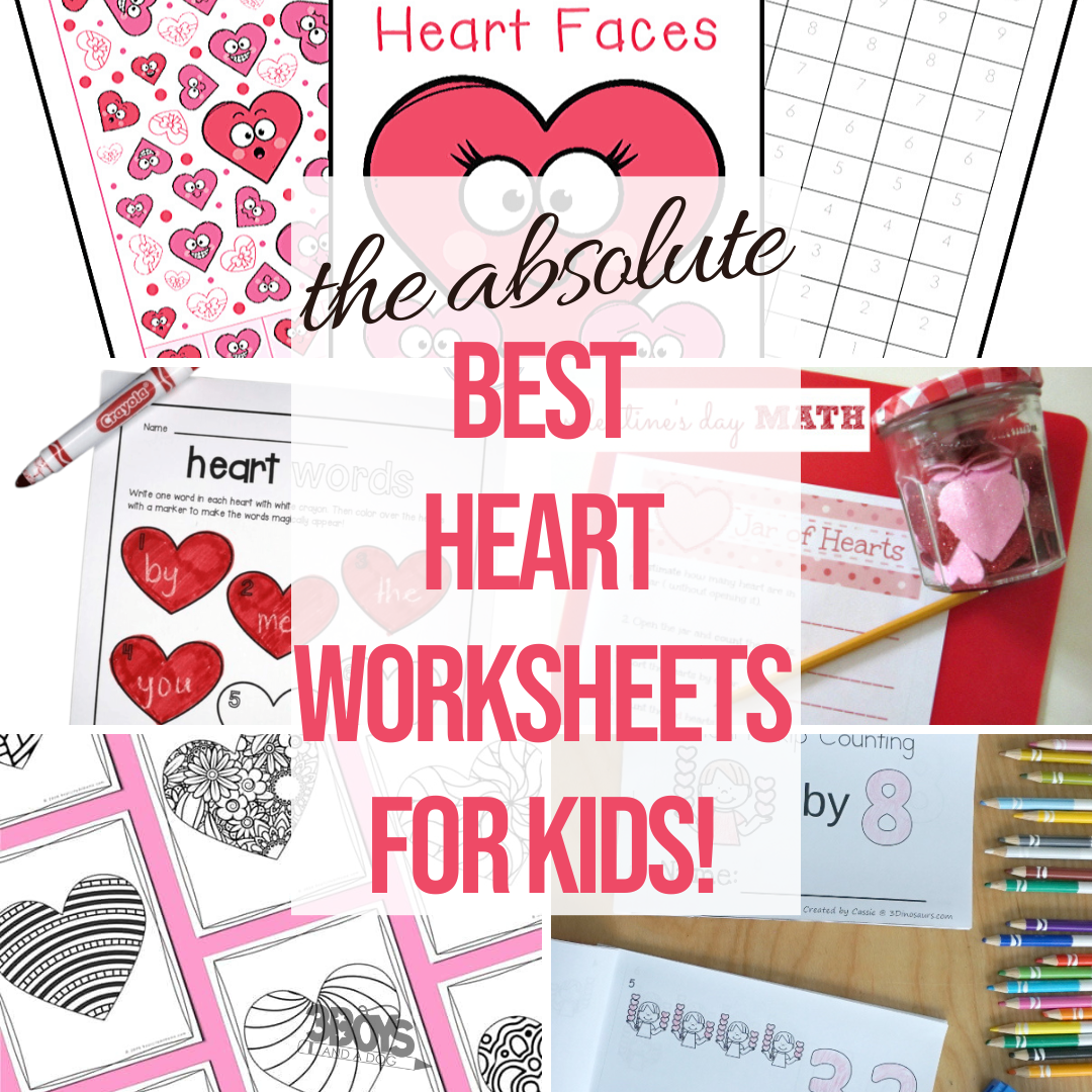 20+ Heart Worksheets for Kids