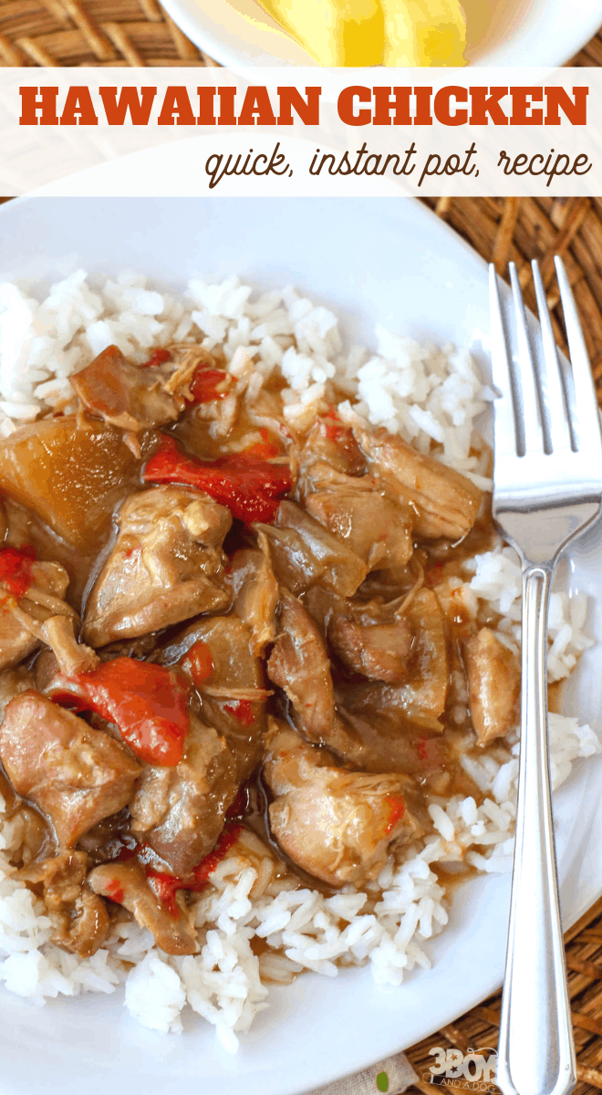 Hawaiian Chicken recipe in the pressure cooker