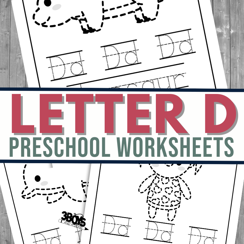 The Letter D Worksheets