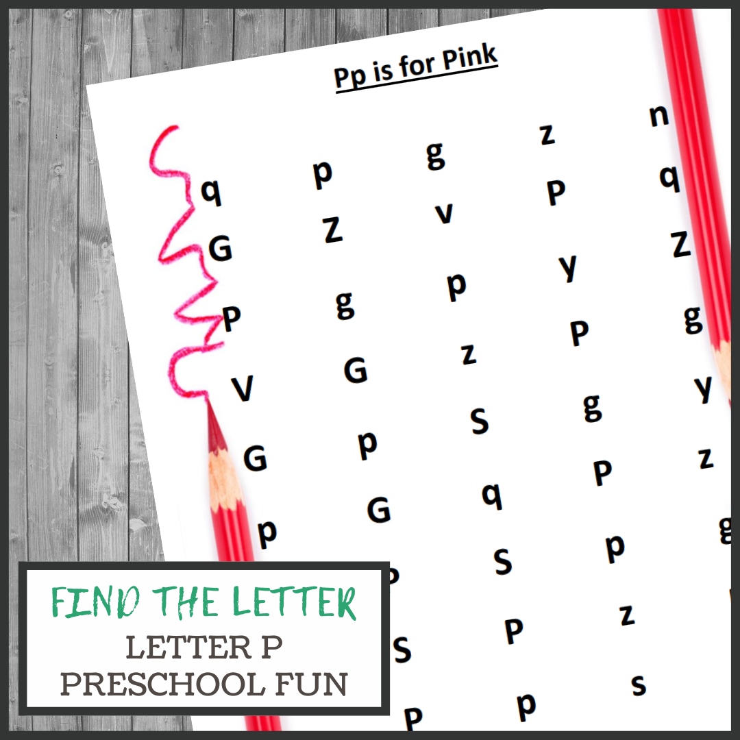 Find the Letter: P is for Pink