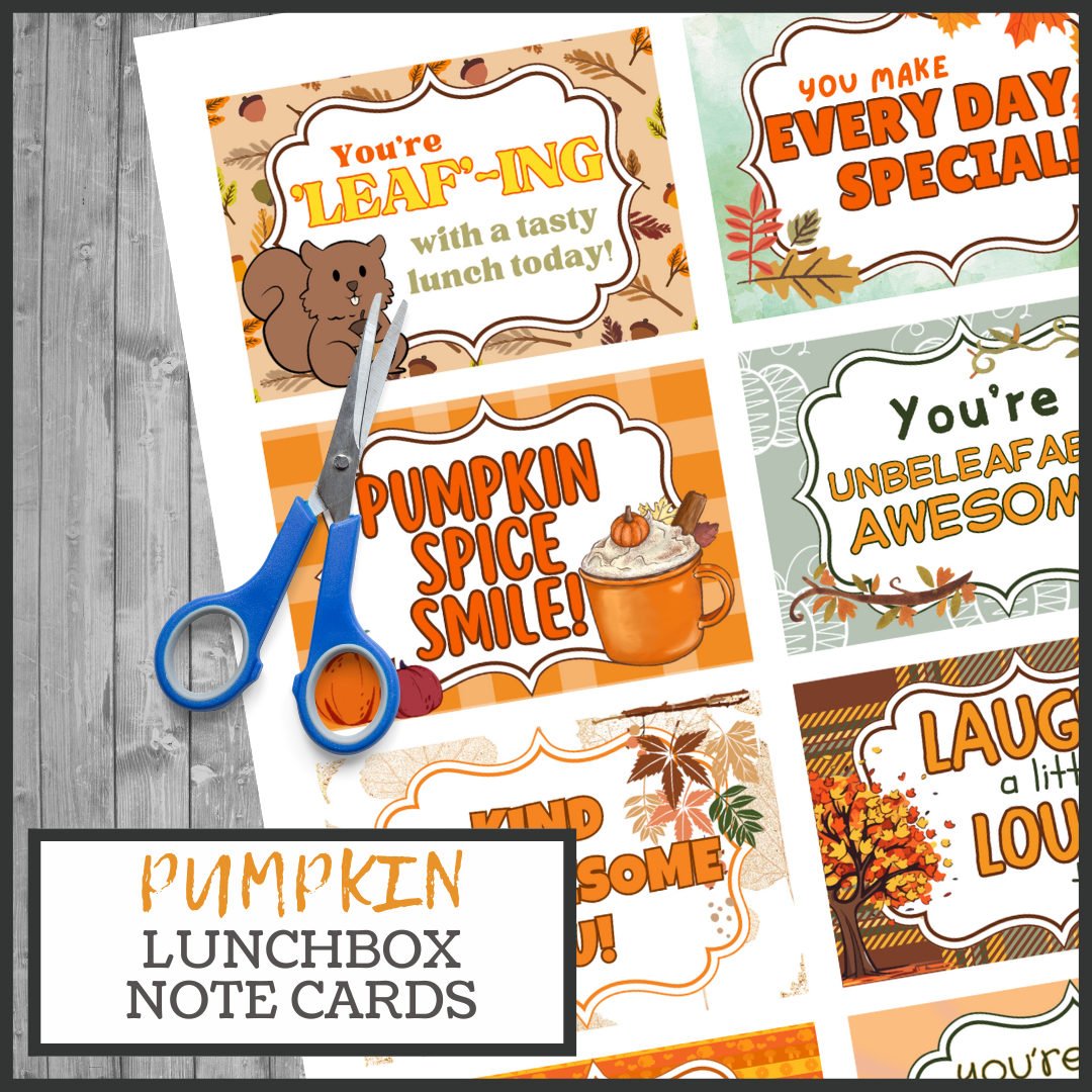 Pumpkin Lunchbox Notes