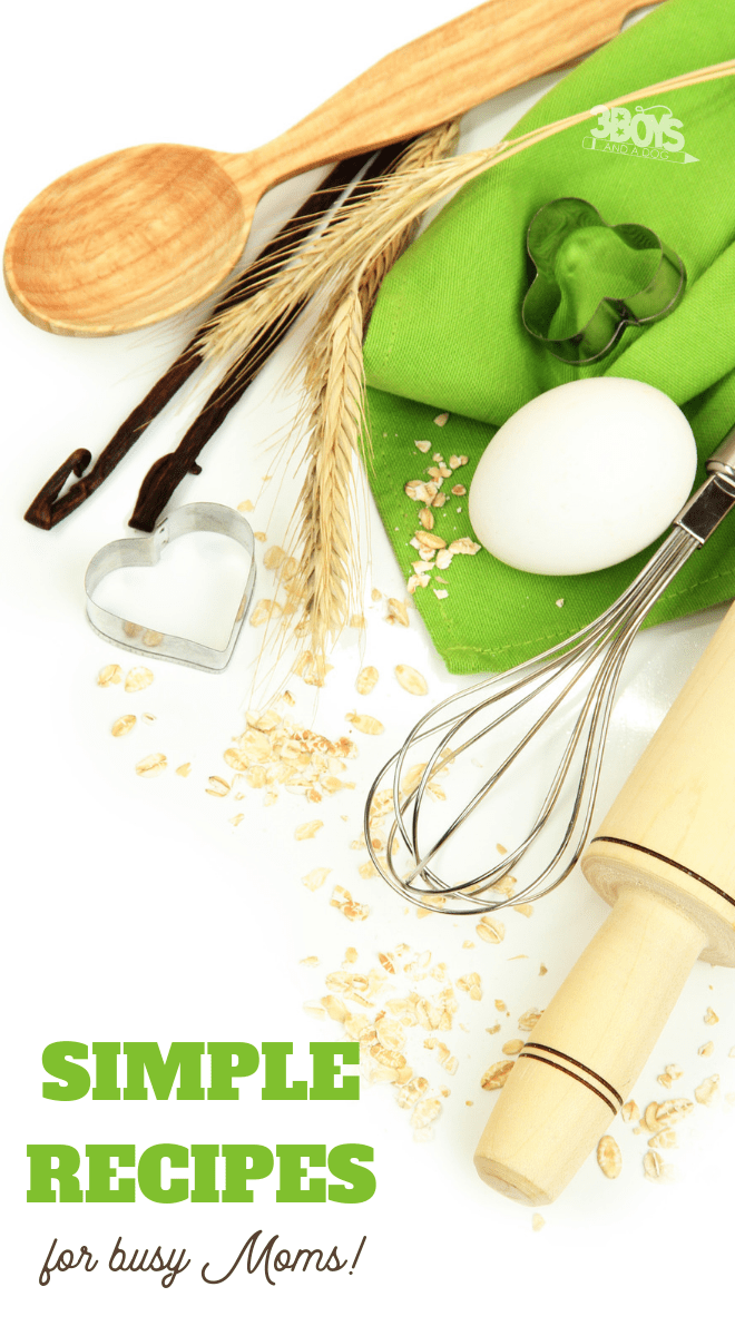 simple recipes for meals and snacks