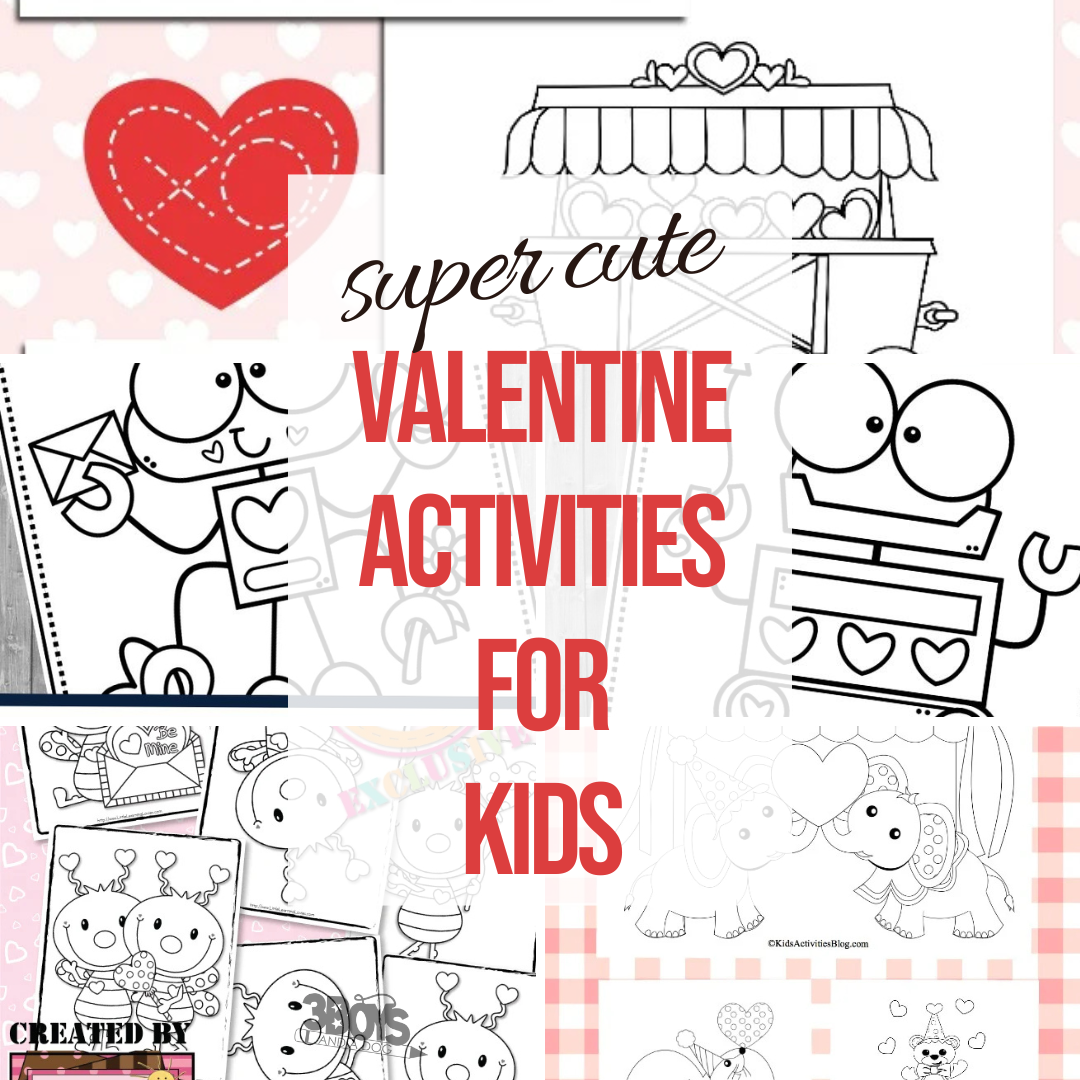Valentine’s Day Pictures to Color