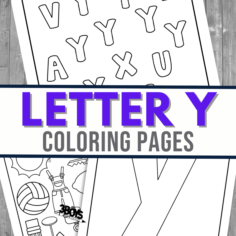 Y is for Yellow Coloring Page
